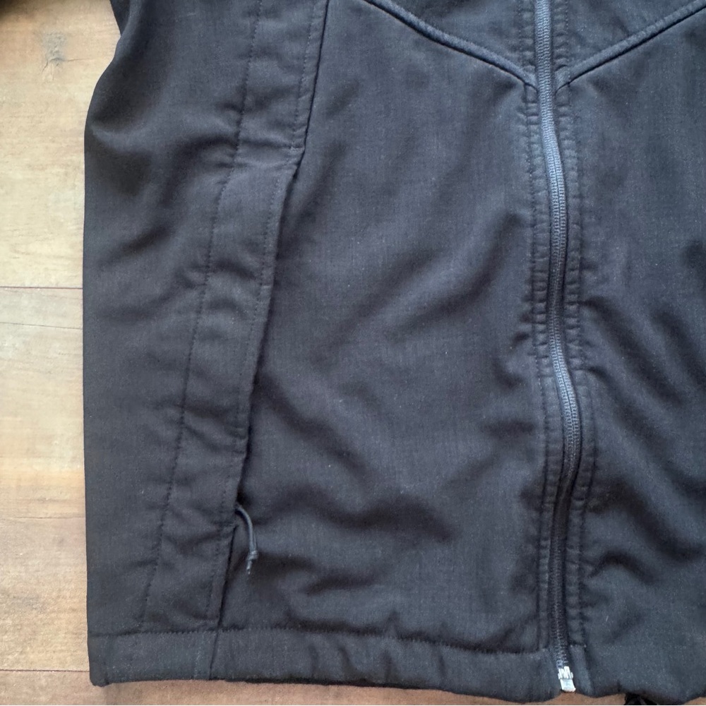 The North Face Soft Shell Wind Jacket Coat Black Fleece Lined Size Small - Picture 4 of 9